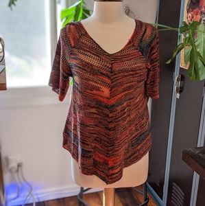 Knitted Colorful Hippie Top